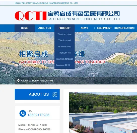 Scambiatore di calore con tubo in titanio senza saldatura Tubo in titanio Gr2